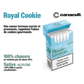Paquet de 20 cigarettes Canacult royal cookie