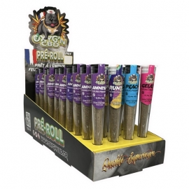 Présentoir 40 Cônes Pré-Roll Oxygen (Gélato, Runtz, Amnesia, Peach)